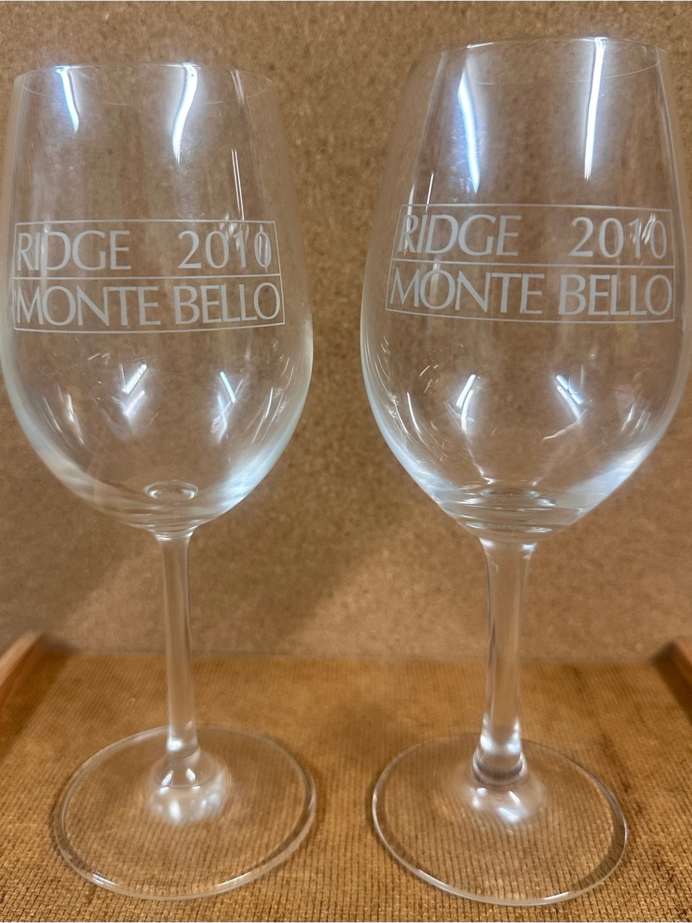 Monte Bello 2010 Etched Clear Wine Glass - Ridge Winery